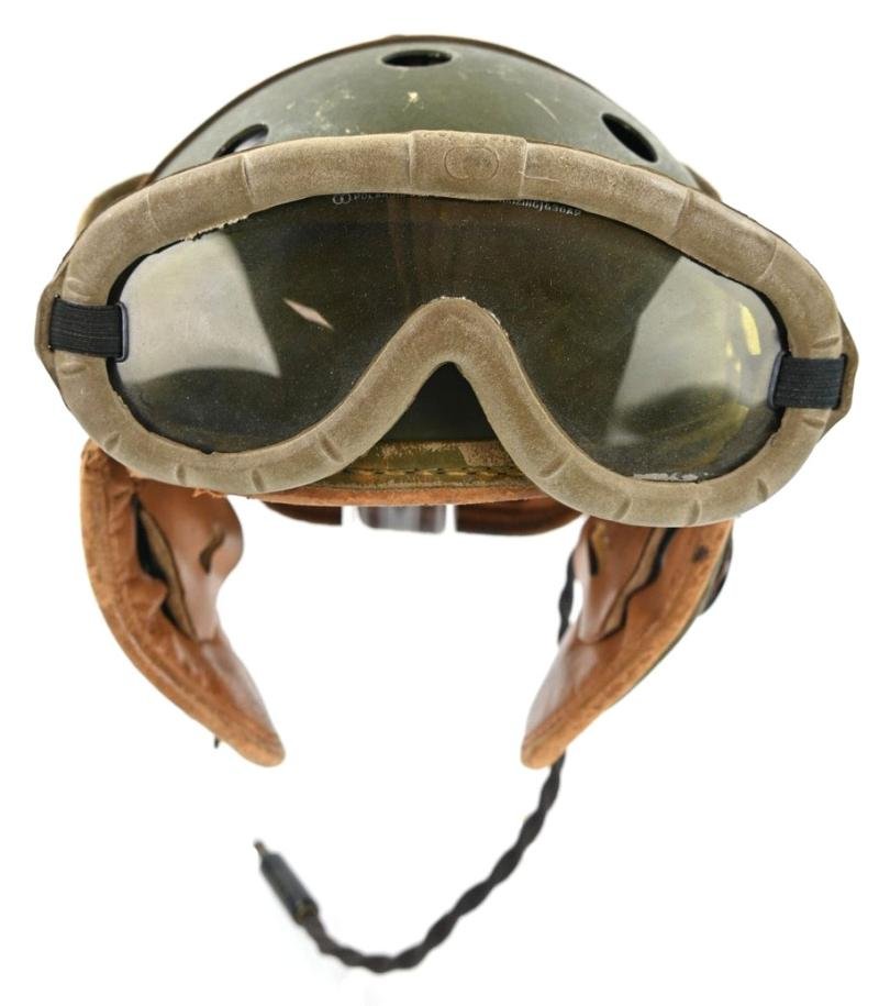 US WW2 Rawlings Tanker Helmet Complete — image 2