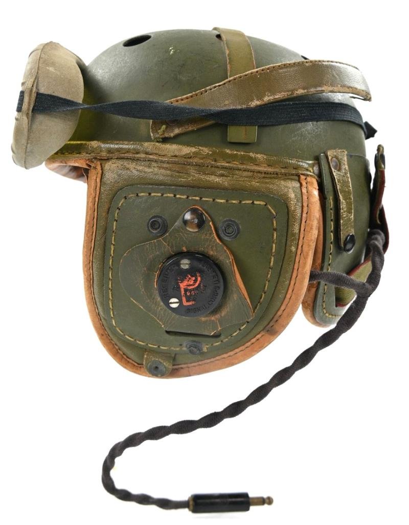 US WW2 Rawlings Tanker Helmet Complete — image 4