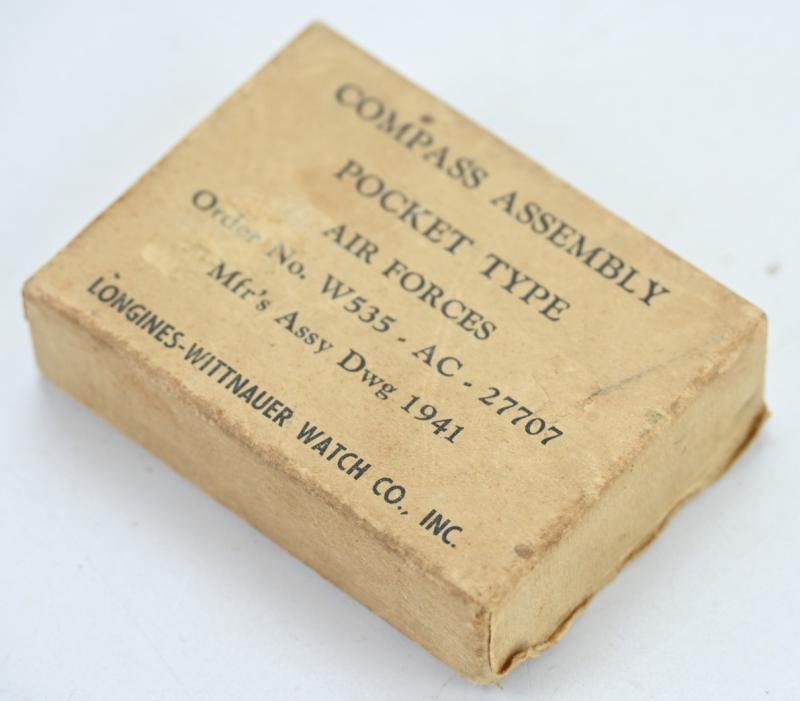 US WW2 Pocket Compass 1941 in original case — image 3
