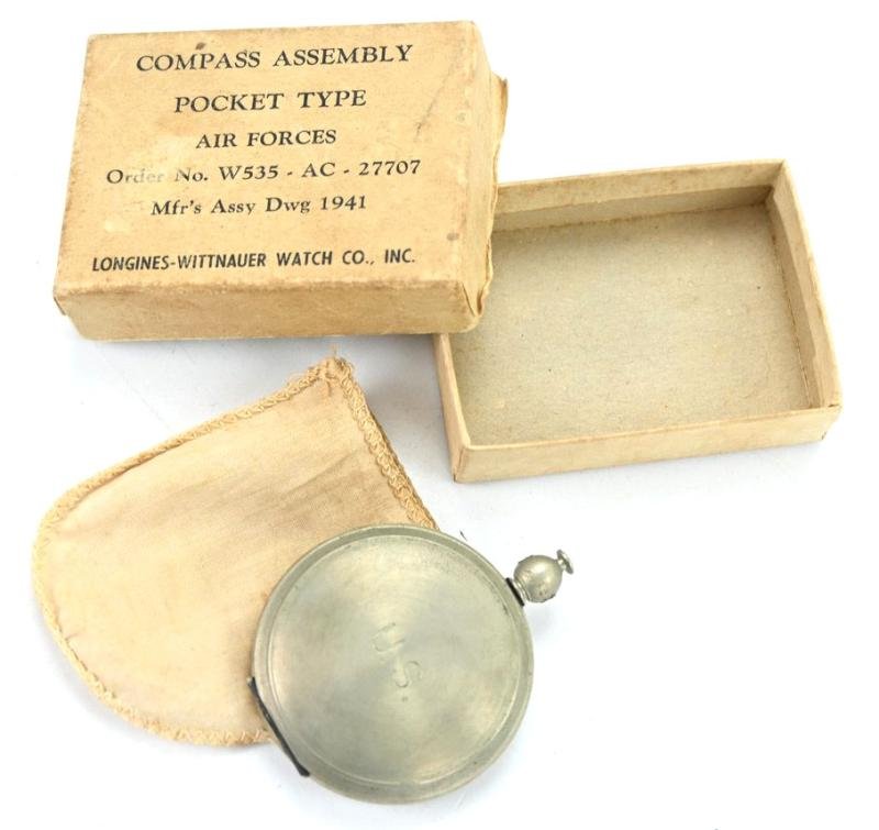 US WW2 Pocket Compass 1941 in original case — image 6