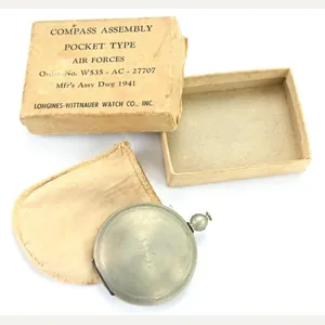 US WW2 Pocket Compass 1941 in original case