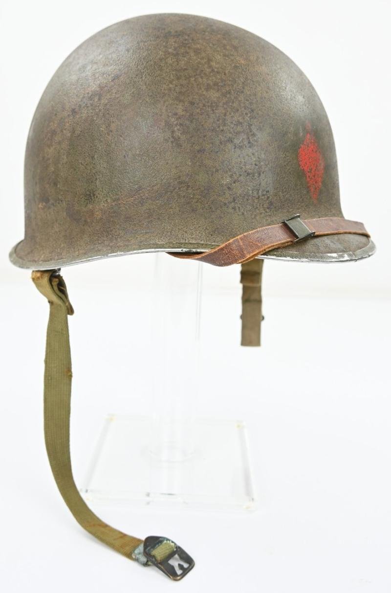 US WW2 5th Infantry Division Combat Helmet — image 10