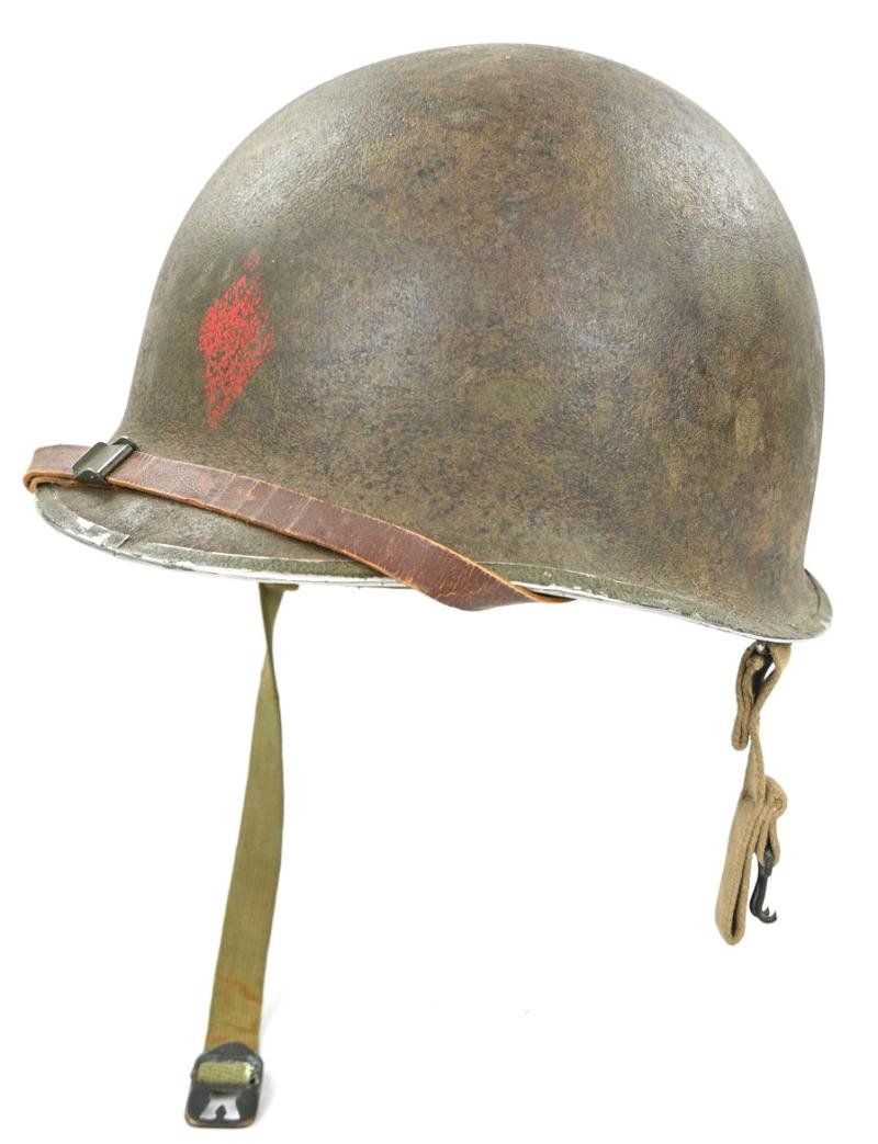 US WW2 5th Infantry Division Combat Helmet — image 5
