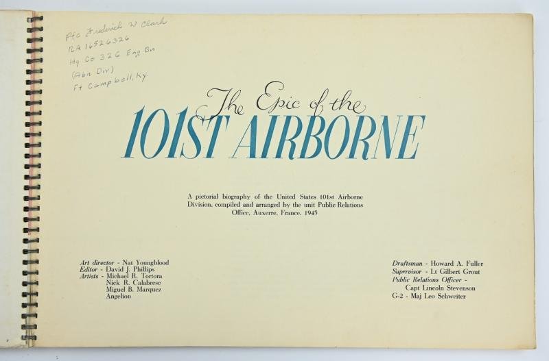 US WW2 101st Airborne Division/ 506th Parachute Infantry Regiment Scrapbook 'Epic'. — image 4
