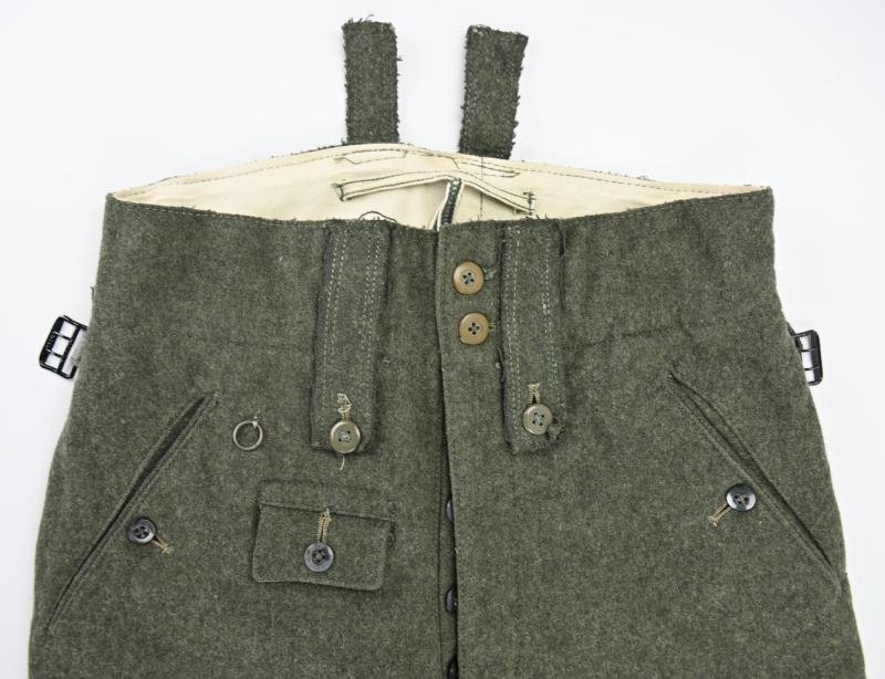 German WH/SS M43 EM Combat Trousers — image 2