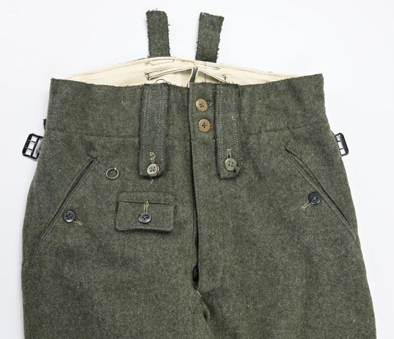 German WH/SS M43 EM Combat Trousers — image 7