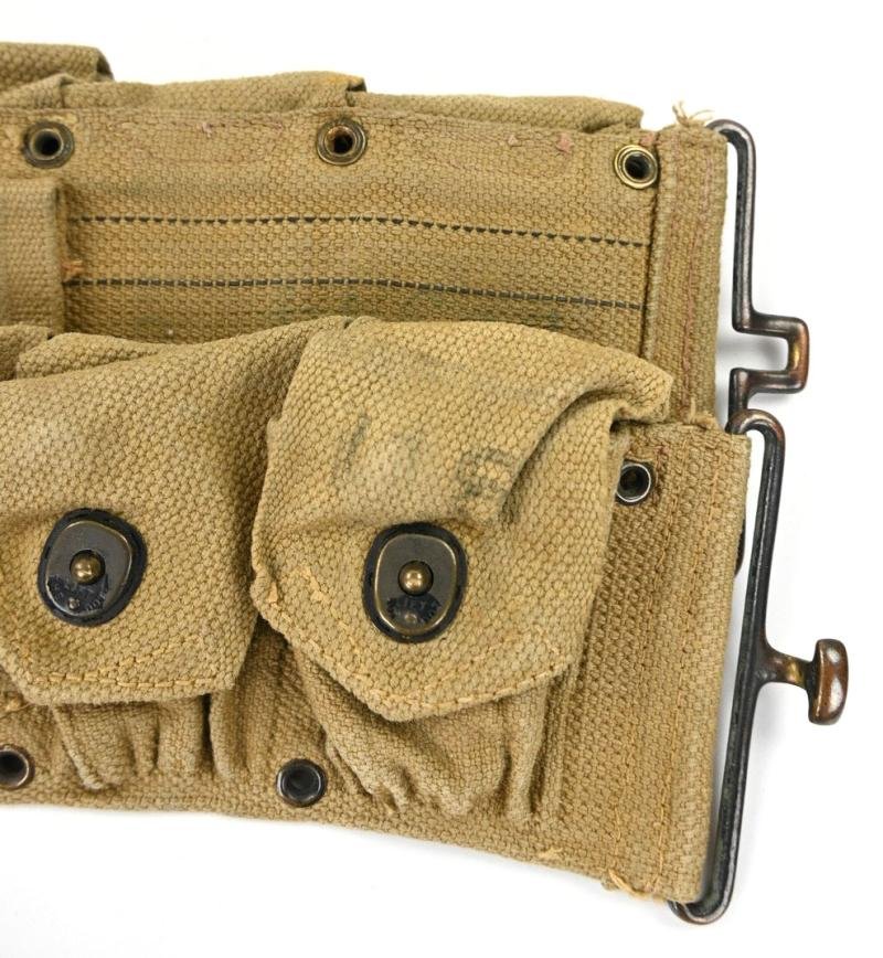 US WW2 M1 Garand Ammo Belt British Made — image 2