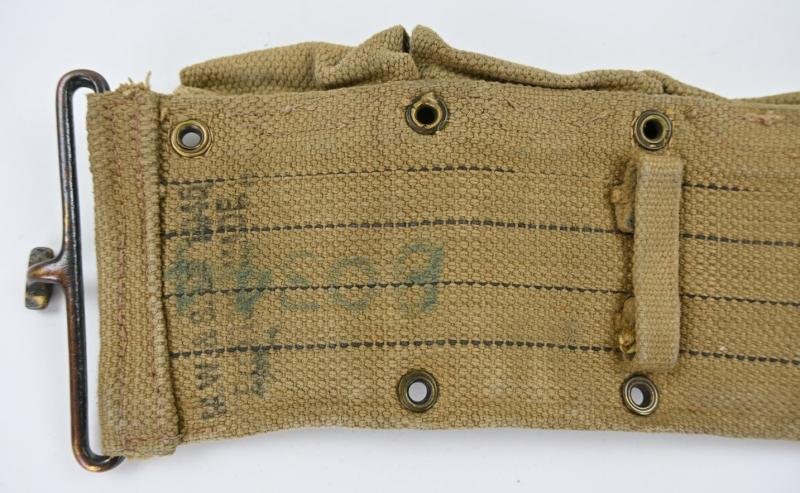 US WW2 M1 Garand Ammo Belt British Made — image 4