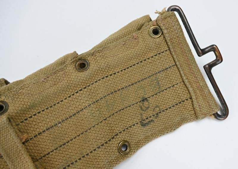 US WW2 M1 Garand Ammo Belt British Made — image 7