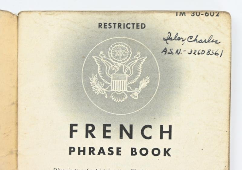 US WW2 French Phase Book 1943 — image 2