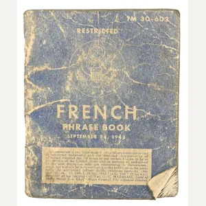 US WW2 French Phase Book 1943