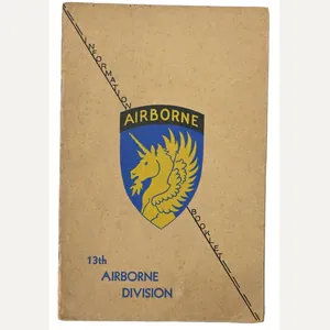 US WW2 13th Airborne Division Booklet
