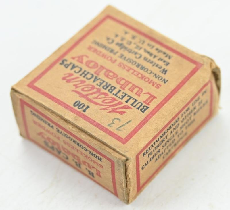 US WW2 Period Vintage Western Bullet Breach caps Box — image 5