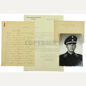 Dutch Waffen-SS KIA Letter 'Laurens Still' with extra