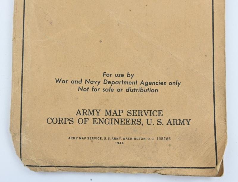 US WW2 Roadmap of France 1944 — image 2