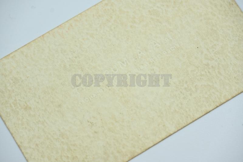 Dutch NSB Leader 'Anton Mussert' Business Card — image 4