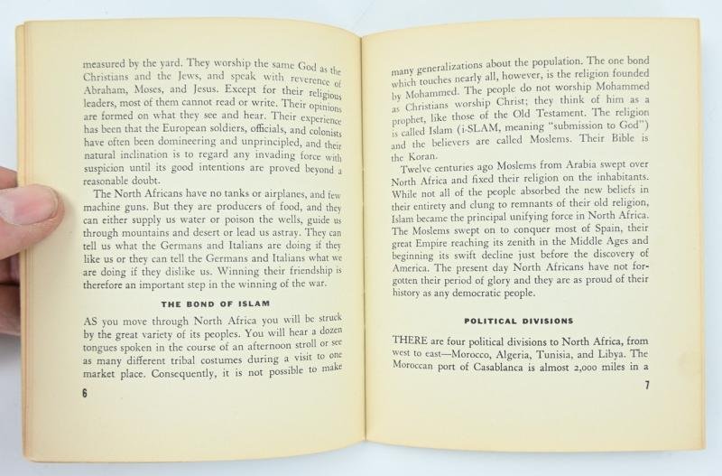 US WW2 Pocketguide to North Africa — image 4