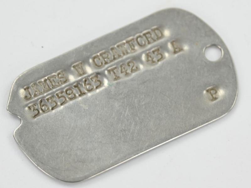 USAAF WW2 Dog-Tag James W. Crawford 2111th AAF BU — image 2