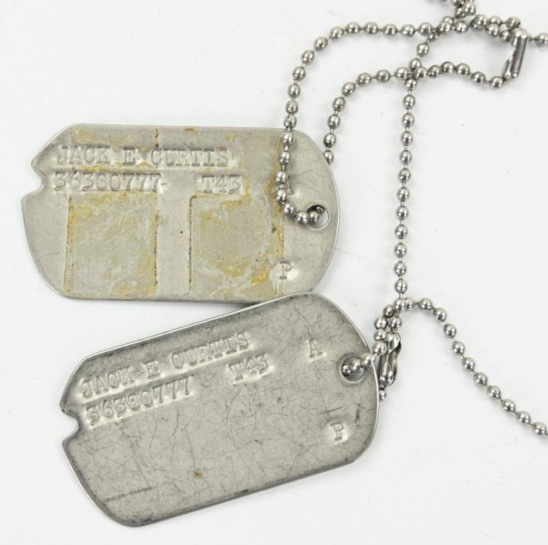 USAAF WW2 Dog-Tag Set 'Jack E. Curtis' — image 2