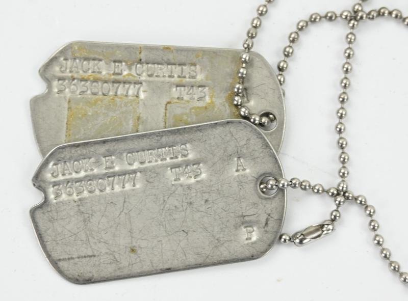 USAAF WW2 Dog-Tag Set 'Jack E. Curtis' — image 3