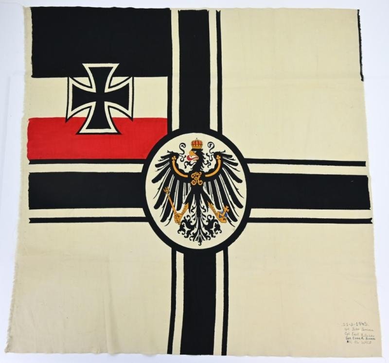 German WW1 Imperial War Flag captured by the US 298th ECB during WW2 — image 2
