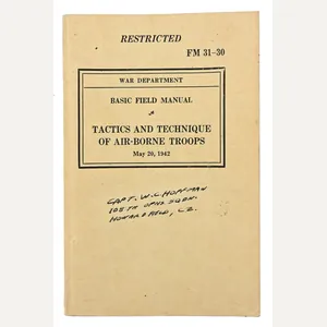 US WW2 Airborne Troops Manual FM 31-30