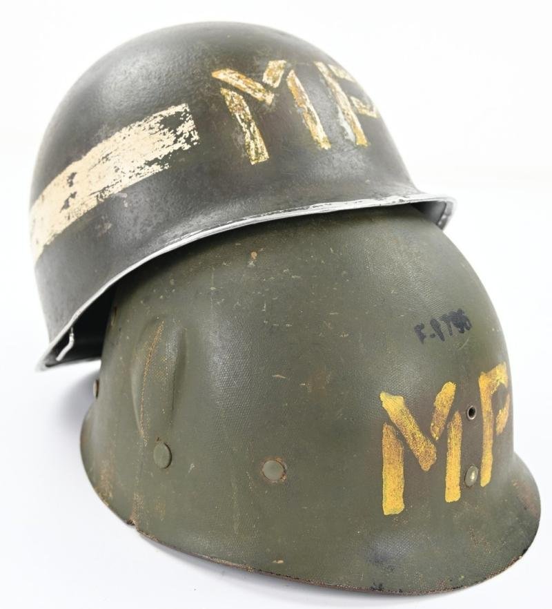 US WW2 Military Police Helmet Set — image 16