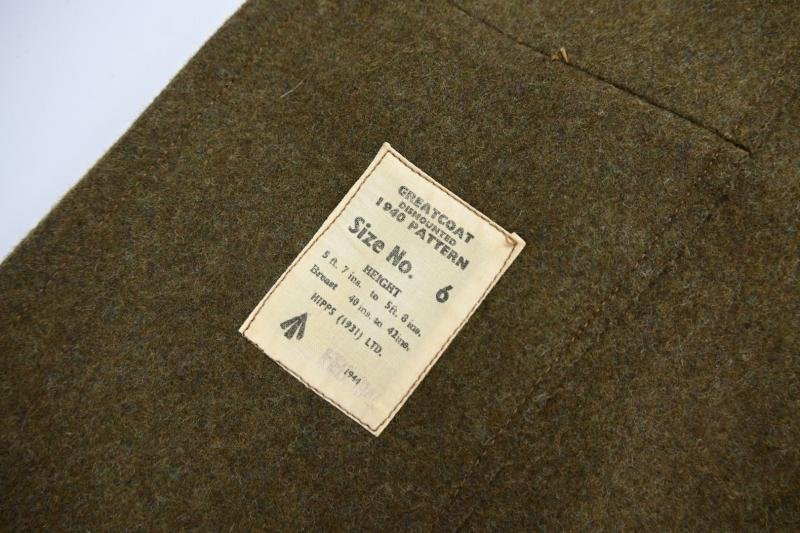 British WW2 Dismounted Greatcoat 1940 Pattern — image 7