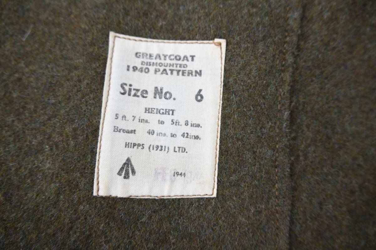 British WW2 Dismounted Greatcoat 1940 Pattern — image 8
