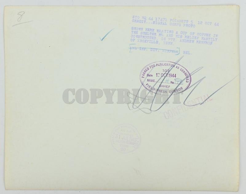 US WW2 Military Police Press Photo — image 4