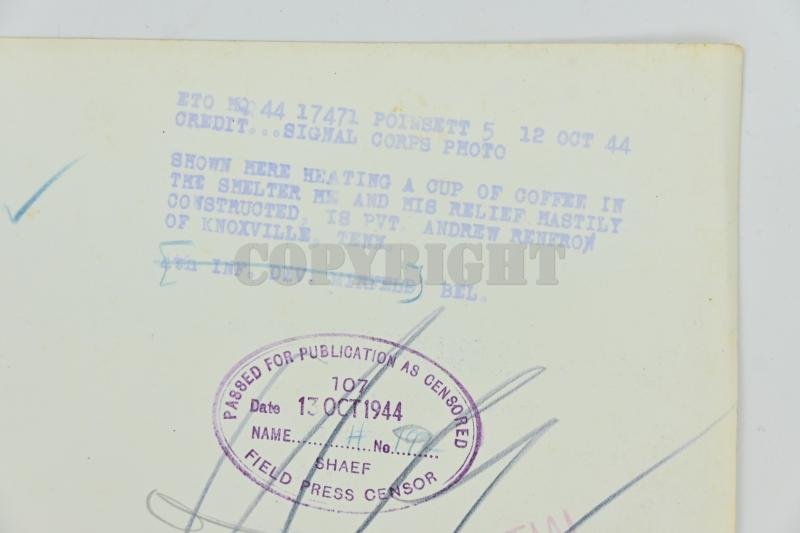 US WW2 Military Police Press Photo — image 5