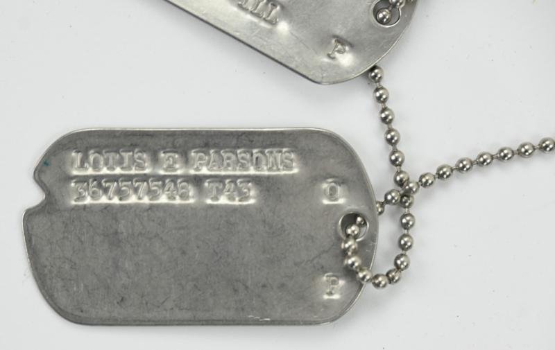 USAAF WW2 Dog-Tag 'Lotis E. Parsons' — image 5