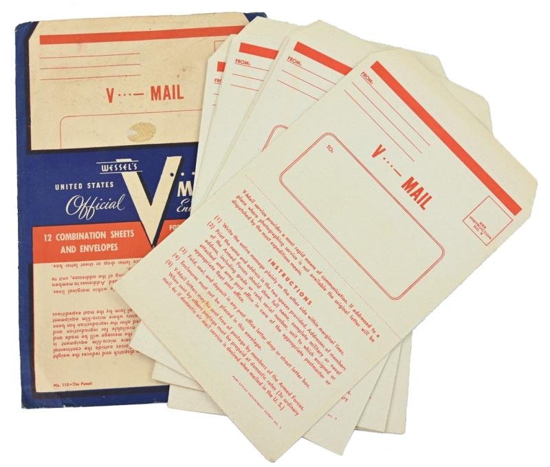 US WW2 V-Mail Envelop and Papers — image 3