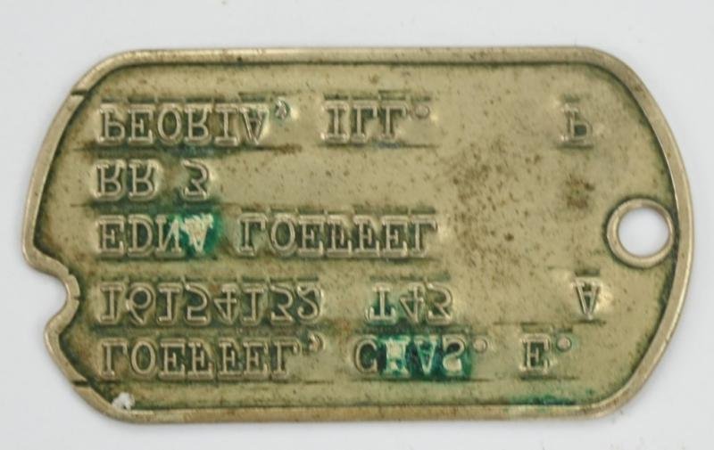 USAAF WW2 Dog-Tag ''Charles E. Loeffel' — image 2