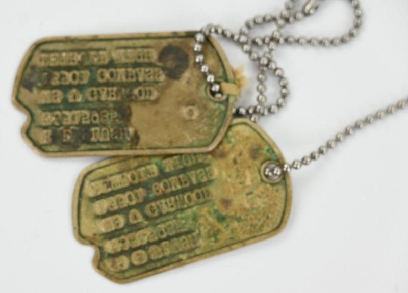 US WW2 Dog-Tag set 'Richard E. Plush' — image 5