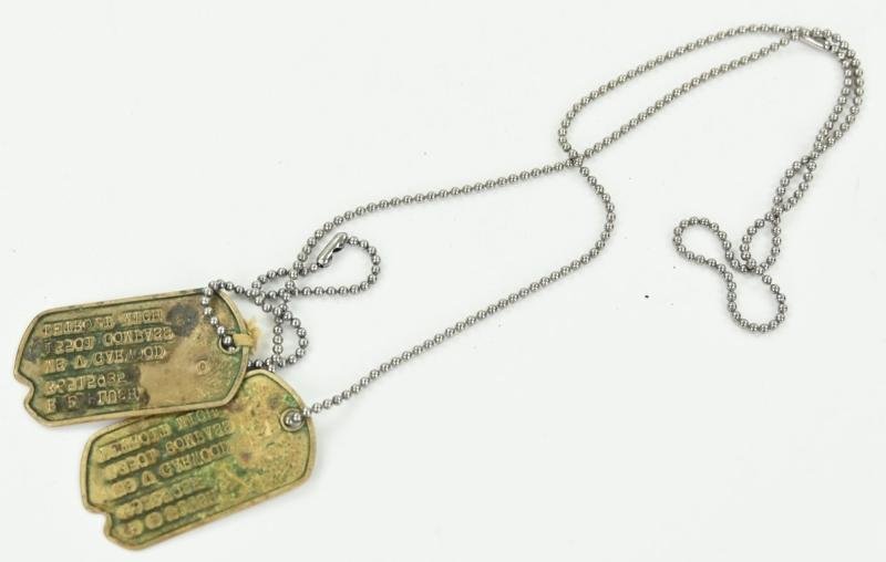 US WW2 Dog-Tag set 'Richard E. Plush' — image 6
