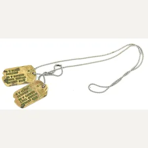 US WW2 Dog-Tag set 'Richard E. Plush'