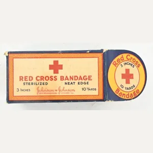 US WW2 Red Cross Bandage Pack with Content