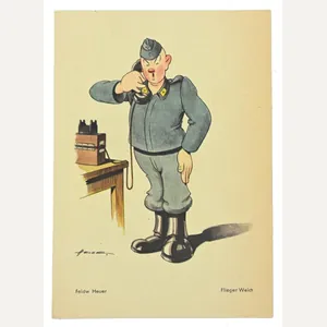 German LW postcard 'Ausstellung Kunst der Front'