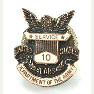 US Army 10 years of Service Pin