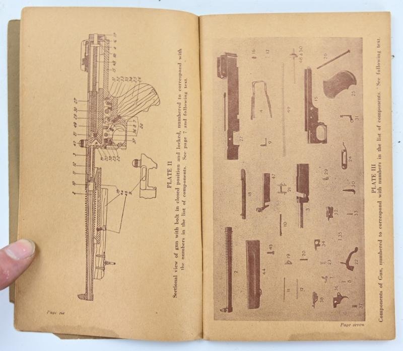 US WW2 Thompson M-1928 Handbook Manual — image 5