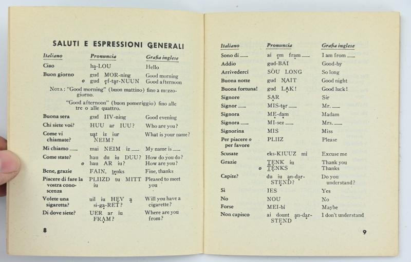 US WW2 Italian Dictionary — image 4