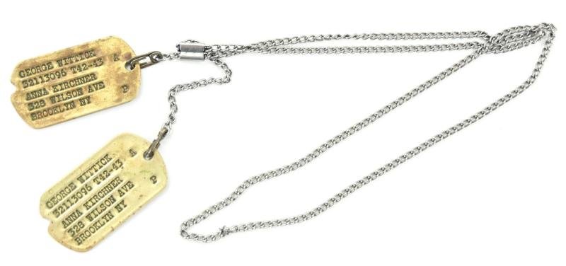 USAAF WW2 Dog-Tag set 'George Wittick'