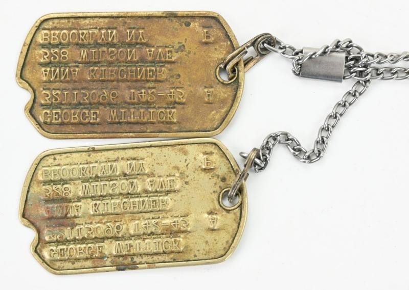USAAF WW2 Dog-Tag set 'George Wittick' — image 3