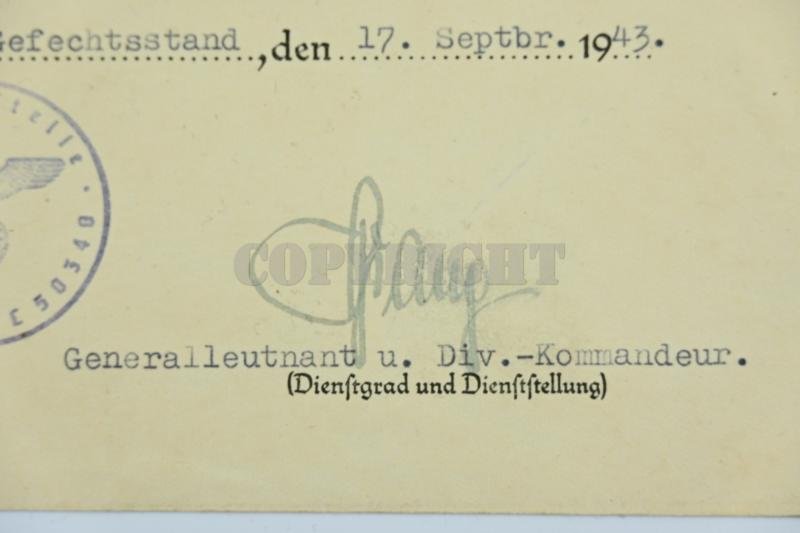 German LW Fielddivision Certificate Iron Cross 2nd Class 'Rudolf Goldschmidt' — image 5
