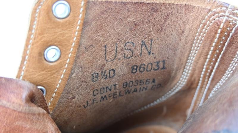 USN WW2 Service Boots 'Rough-Outs' — image 14