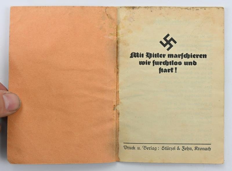 German NSDAP Songbook 'Mit Hitler Marschieren wir Furchtlos und Stark!' — image 2