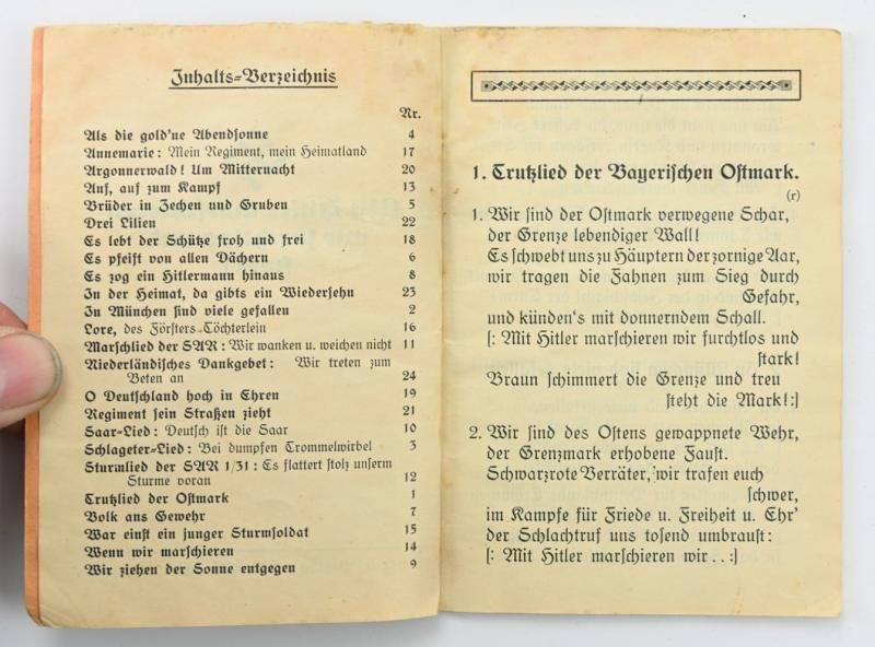 German NSDAP Songbook 'Mit Hitler Marschieren wir Furchtlos und Stark!' — image 4