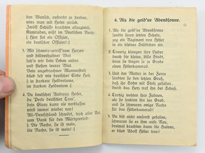 German NSDAP Songbook 'Mit Hitler Marschieren wir Furchtlos und Stark!' — image 5