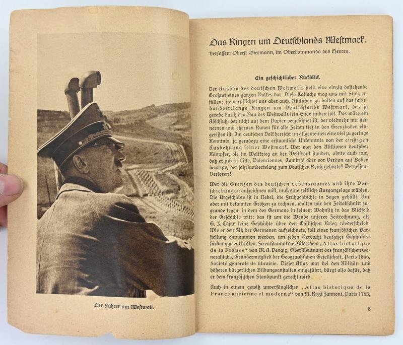 German Booklet DAF 'Unbezinglicher Westwall' — image 4
